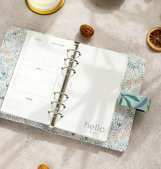 Filofax Botanical Εβδομαδιαίο Organizer Πράσινο 15.3x18.7εκ.