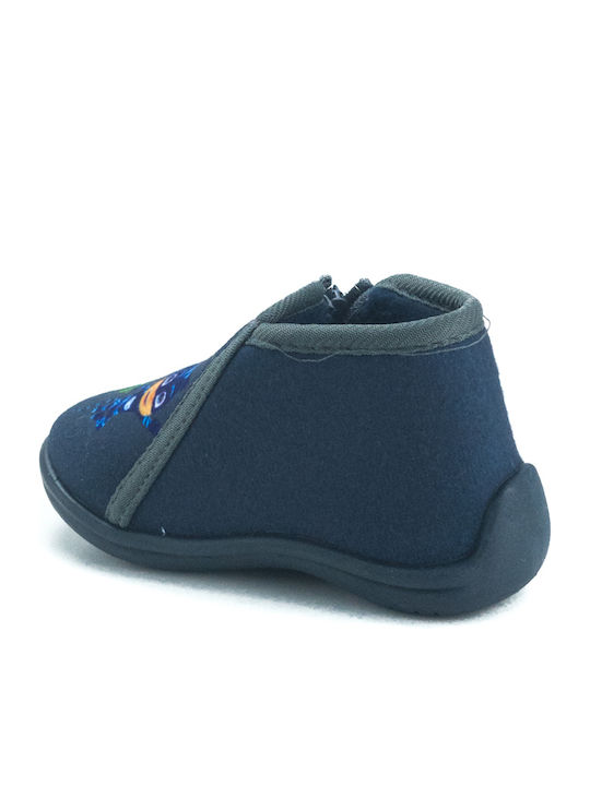 Kids Slippers Boots Blue