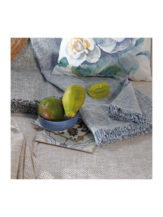 Kentia Victoria Armchair Throw 170x180cm 08 Blue