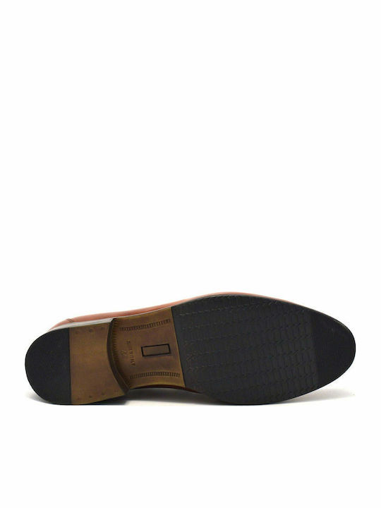 Leder Herren Mokassins in Tabac Braun Farbe