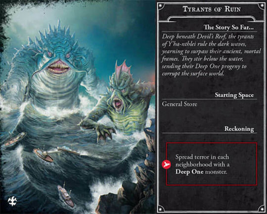 Επέκταση Παιχνιδιού Arkham Horror: Under Dark Waves για 1-6 Παίκτες 14+ Ετών (EN) Fantasy Flight