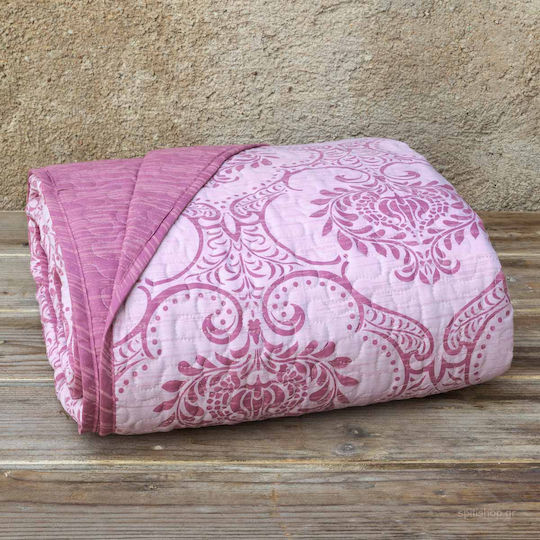 Kocoon Victoria Tagesdecke Einzeln Rosa 160x245cm