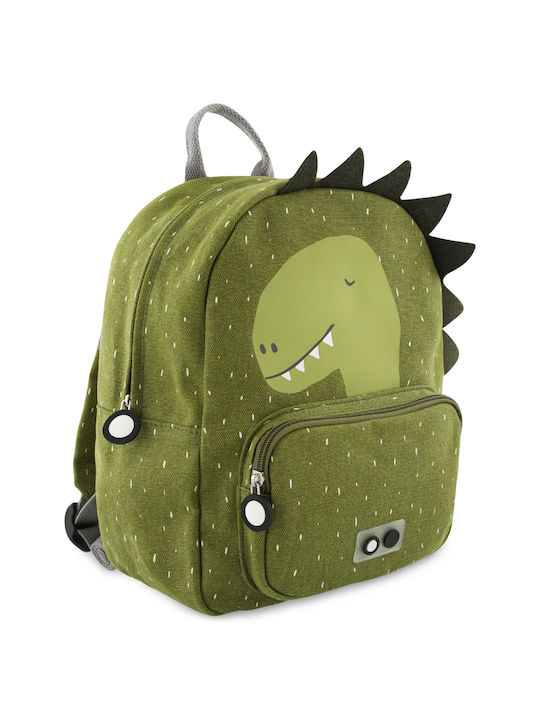 Trixie Mr. Dino Σχολική Τσάντα Πλάτης Νηπιαγωγείου Πράσινη