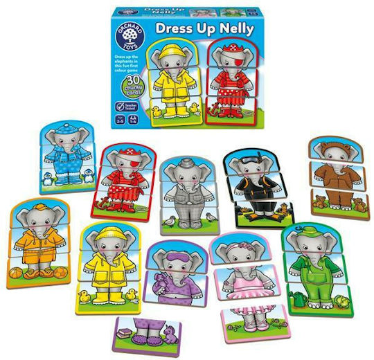 Επιτραπέζιο Παιχνίδι Dress Up Nelly Mini Game για 1-4 Παίκτες 2+ Ετών (FR) Orchard