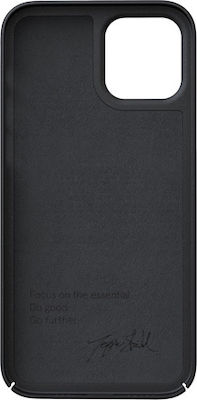 Nudient Thin Umschlag Rückseite Silikon Ink Black (iPhone 12 / 12 Pro) IP12NP-V3IB-MS