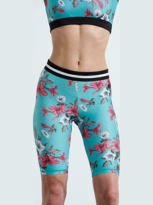 Kids Legging Sports Short Blue