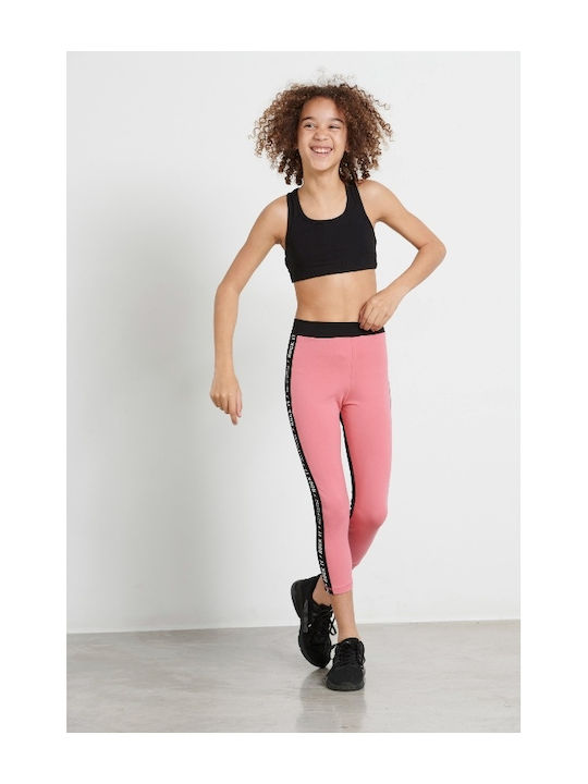 Kids Legging Sports Cropped Pink Rockit