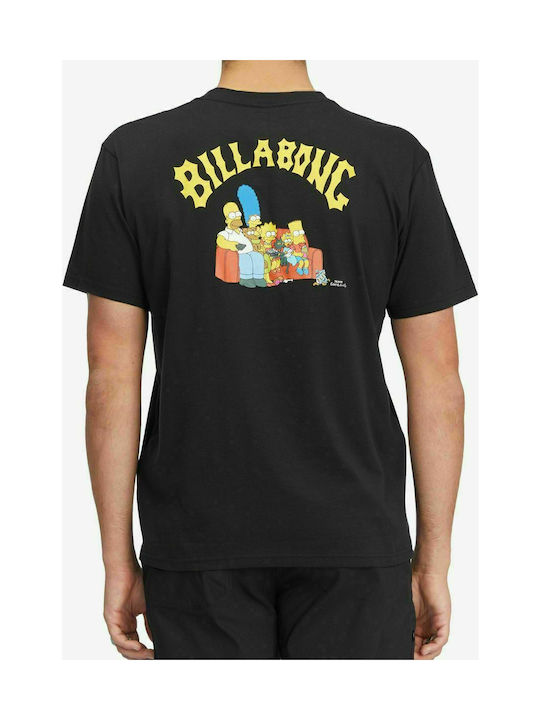 Billabong Kids T-shirt Simpsons Family Couc (C2SS42-19) - NEGRU