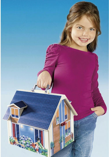 Playmobil Куфарче Къща за кукли Модерна къща за кукли за 4-10 години