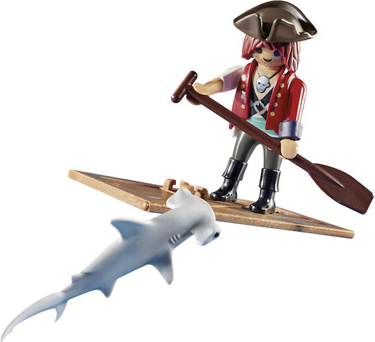 Playmobil Special Plus Pirate with Raft and Hammerhead Shark για 4-10 ετών