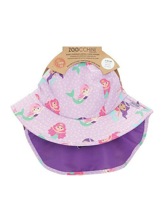 Zoocchini Kids' Hat Fabric Sunscreen Mermaid Purple