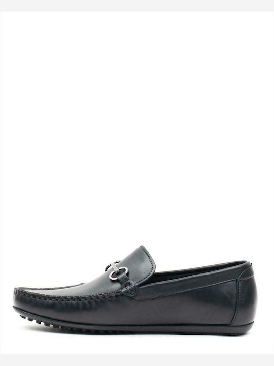 Vice Footwear Men's Leather Loafers Black