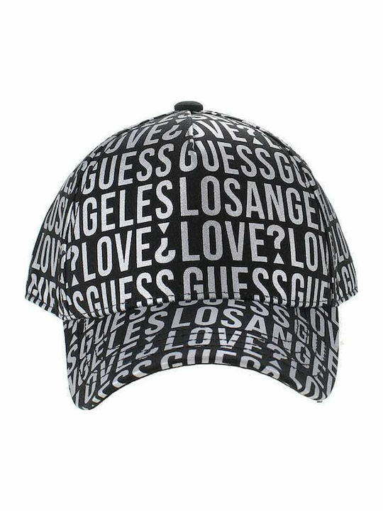 Guess Kids' Hat Jockey Fabric BASEBALL Black