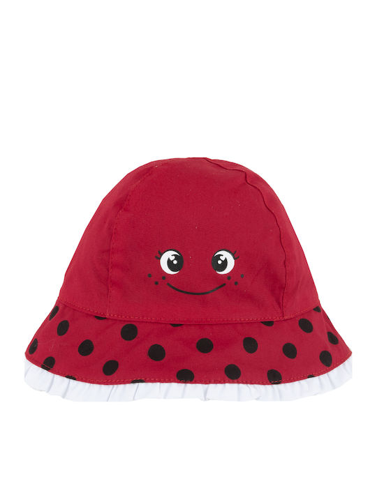 Chicco Παιδικό Καπέλο Bucket Smiley Face Κόκκινο