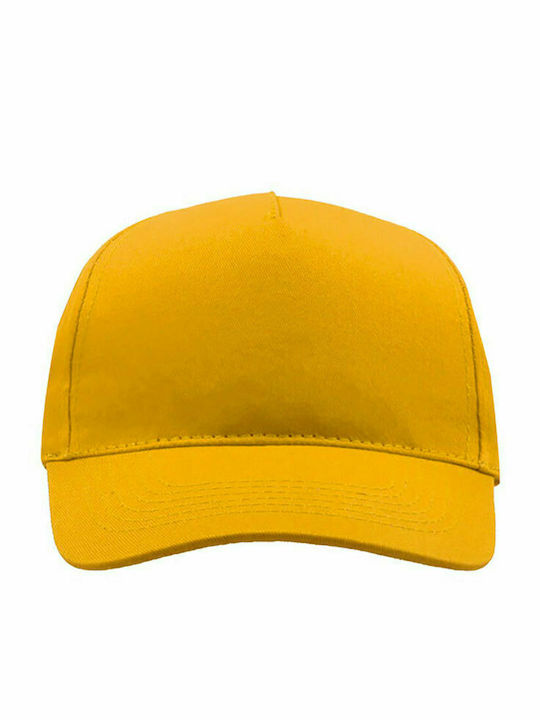 Atlantis Παιδικό Καπέλο Jockey Υφασμάτινο Start Five Κίτρινο
