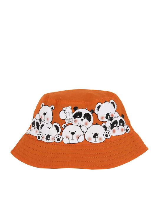 Chicco Παιδικό Καπέλο Bucket Panda Πορτοκαλί