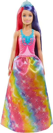 Barbie Păpușă Prințesă Cu Păr Lung Dreamtopia Pentru 3+ Ani 31cm