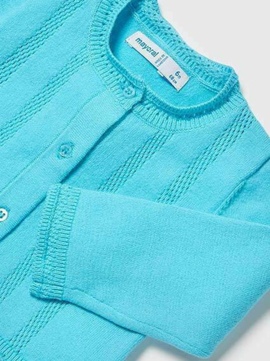 Kinderstrickjacke Baumwolle Hellblau