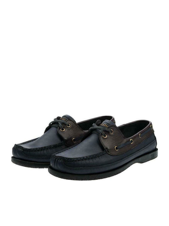 Δερμάτινα Ανδρικά Boat Shoes σε Μπλε Χρώμα