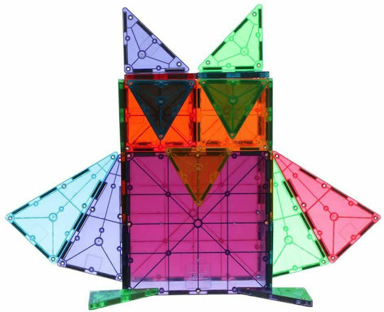 Magna-Tiles Magnetic Construction Toy Clear Colors for Children 3+ years+ Years