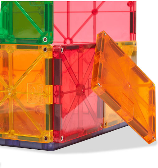 Magna-Tiles Magnetic Construction Toy Clear Colors for Children 3+ years+ Years