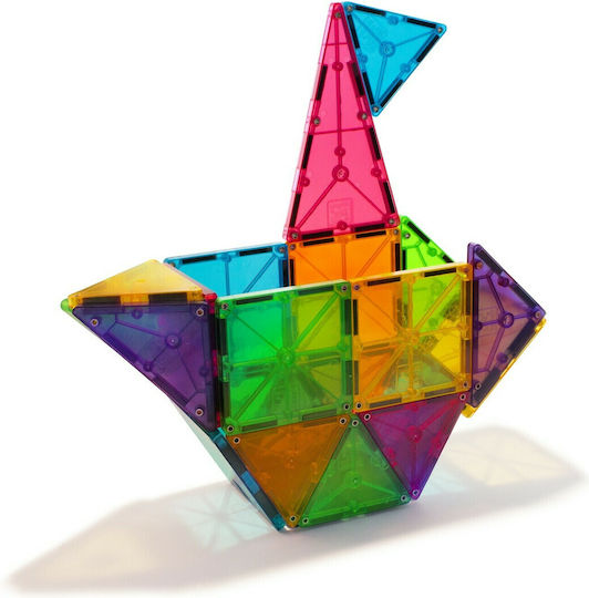 Magna-Tiles Magnetic Construction Toy Clear Colors for Children 3+ years+ Years