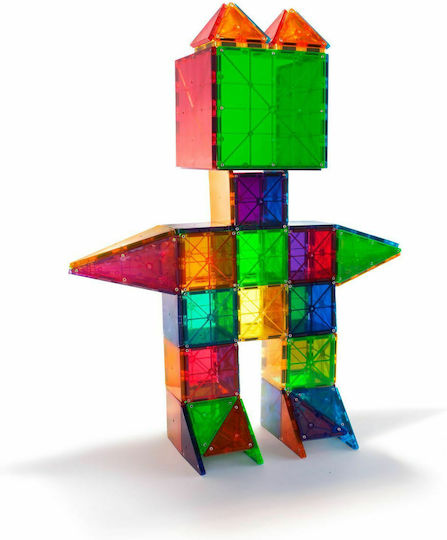Magna-Tiles Magnetic Construction Toy Clear Colors for Children 3+ years+ Years