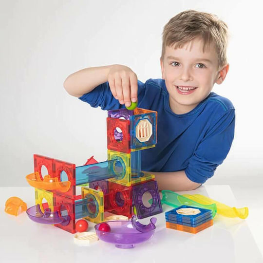 Vedes Magnetisches Spielzeug Bau- und Konstruktionsspielzeug Rutschbahn für Kinder ab 3 Jahren