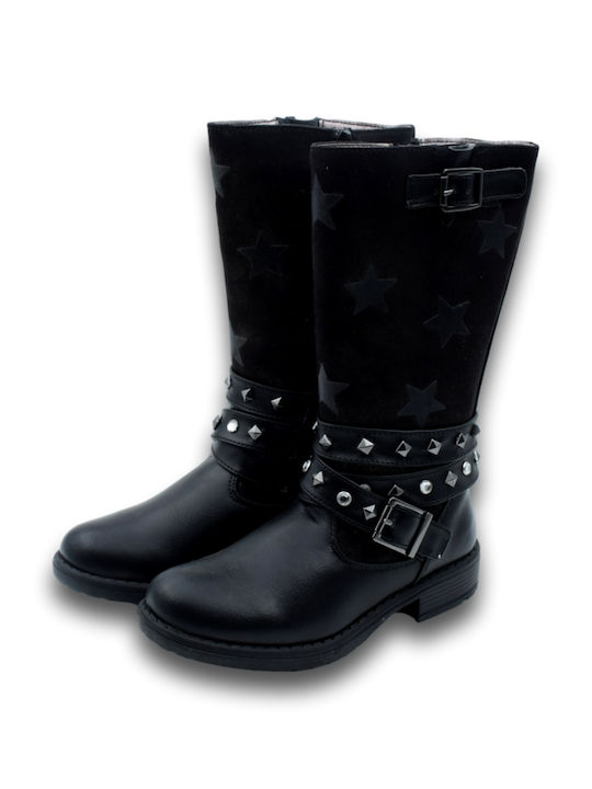Kinderstiefel mit Reißverschluss Schwarze