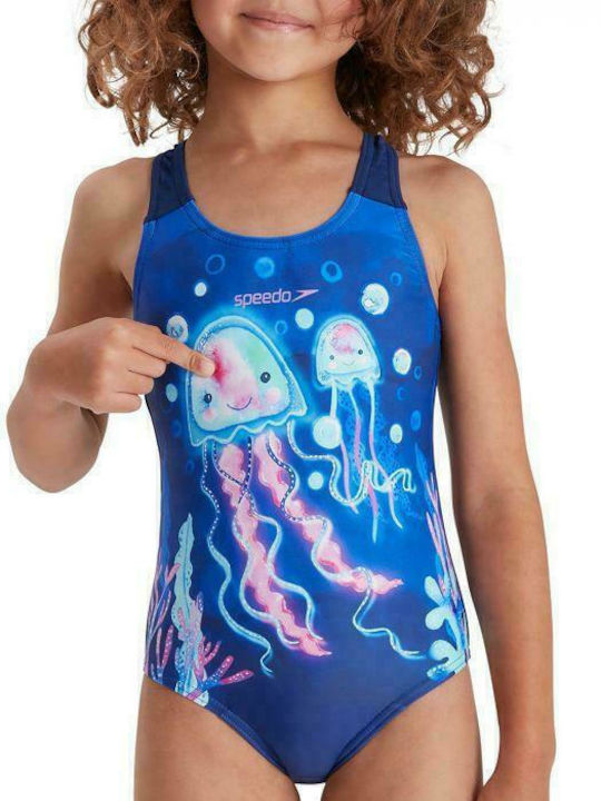 Speedo Παιδικό Μαγιό Ολόσωμο Μπλε