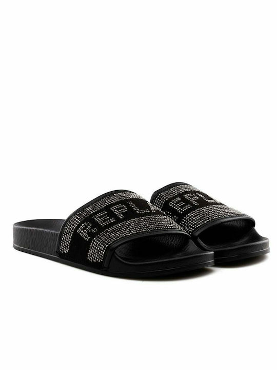 Replay Up W Studs Women's Slides Black GWF1B.000.C0018T-003