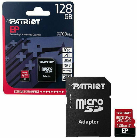 Patriot EP Series microSDXC 128GB U3 V30 A1 UHS-I 100MB/s