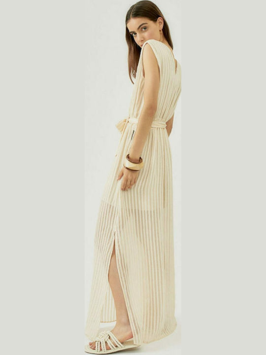 Sommer Maxi Kleid für Hochzeit / Taufe Cream