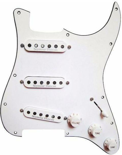 Seymour Duncan Pickguard for Electric Guitar Stratocaster California 50's Loaded White