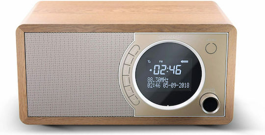 Sharp DR-450 Επιτραπέζιο Ραδιόφωνο Ρεύματος DAB+ με Bluetooth Καφέ
