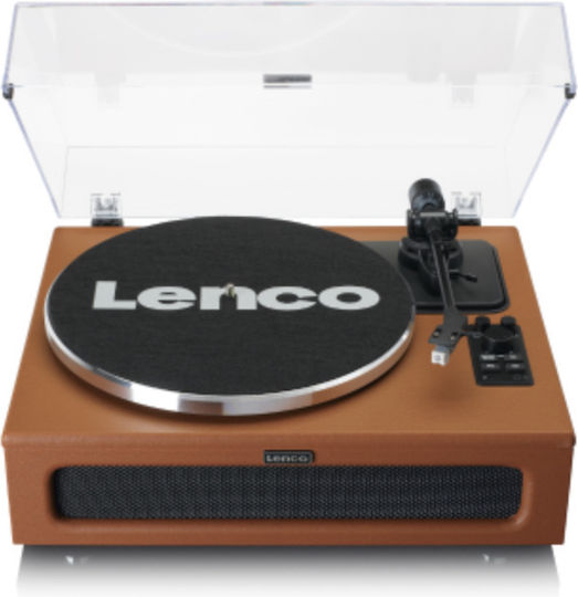 Lenco LS-430BN LS-430BN Πικάπ με Direct Drive, Προενίσχυση και Ενσωματωμένα Ηχεία Καφέ