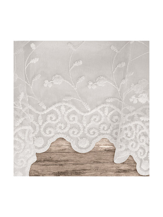 Lino Home Перде с Плик с Писалка Zenio Бяло 280x300см