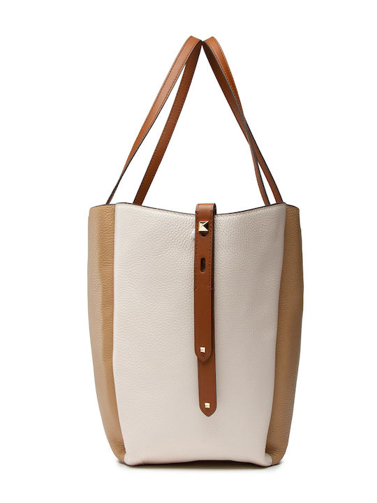 Freya Women's Leather Shopper Shoulder Bag Set Tabac Brown