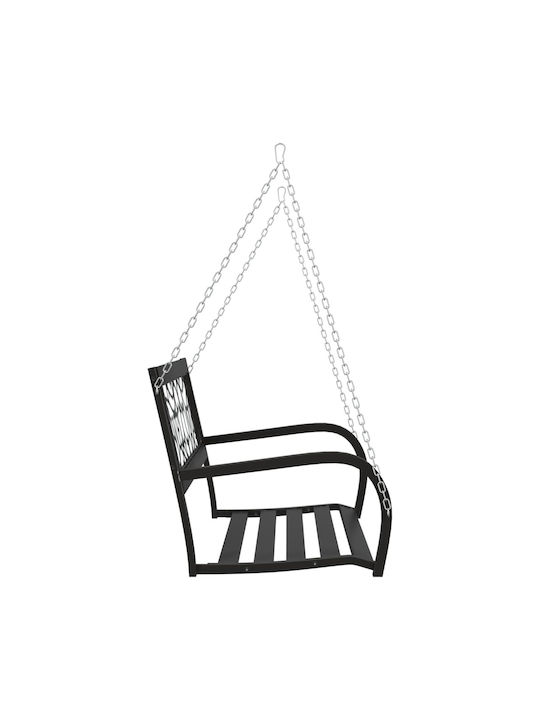 Leagăn suspendat 2 sloturi Plastic Negru L125xL53.5xH42cm