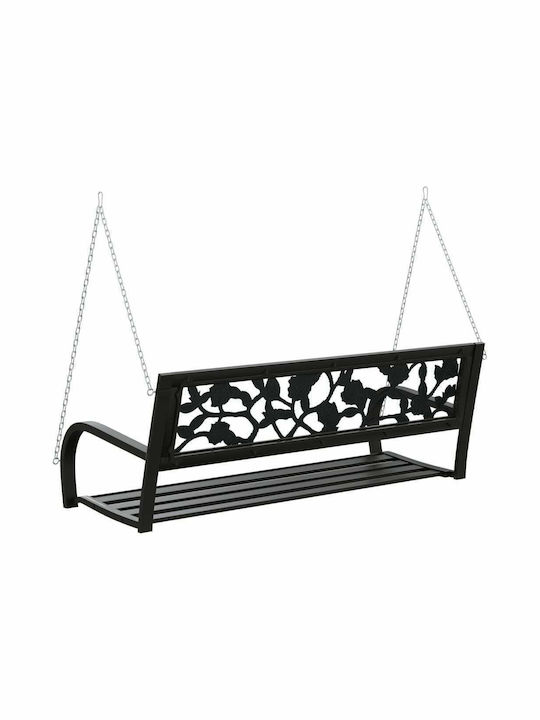 Leagăn suspendat 2 sloturi Plastic Negru L125xL53.5xH42cm