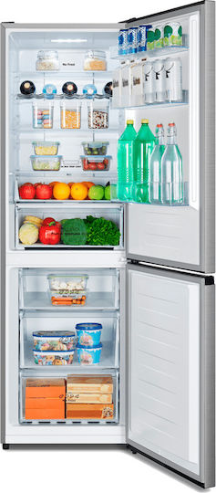 Hisense Ψυγειοκαταψύκτης 304lt Υ186xΠ59.5xΒ59εκ. Inox RB390N4CCD