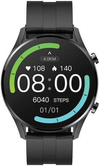MaxCom FW54 Smartwatch με Παλμογράφο (Μαύρο)