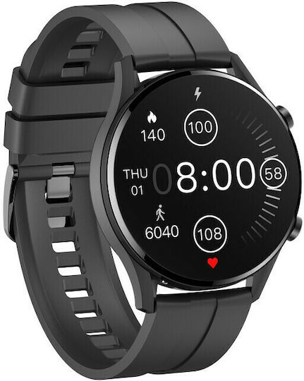 MaxCom FW54 Smartwatch με Παλμογράφο (Μαύρο)