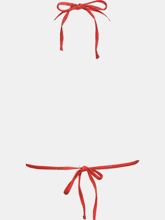 4G Logomania Bikini Τριγωνάκι Κόκκινο