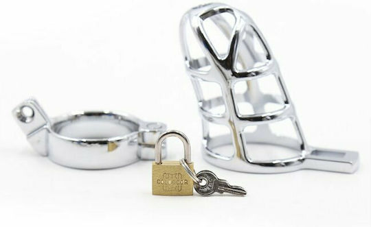 Ohmama Peniskäfig in Silber Farbe