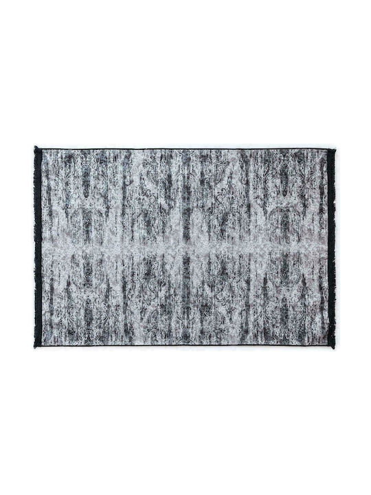 Palamaiki Rugs DC011 Rug Rectangular with Fringes Gray with Tassels