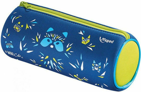 Maped Mini Cute Pencil Case Barrel Blue