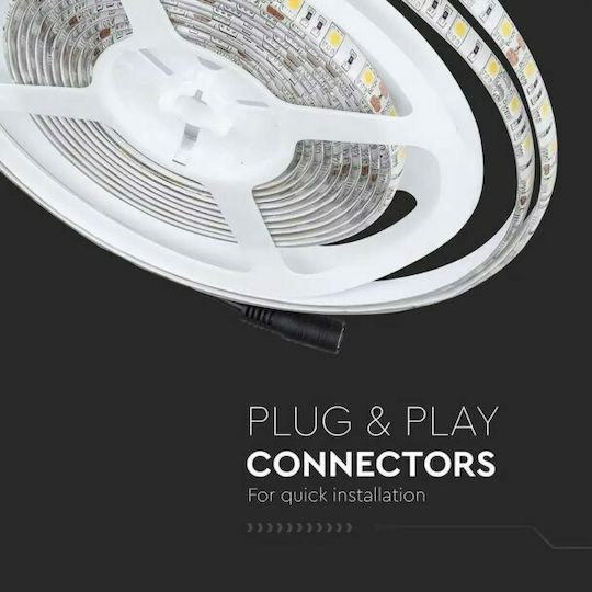 V-TAC Αδιάβροχη Ταινία LED 12V Θερμό Λευκό Φως 5m Τύπου SMD5050