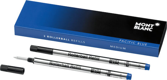 MontBlanc 2 Ανταλλακτικά Μελάνια για Στυλό Medium Μπλε