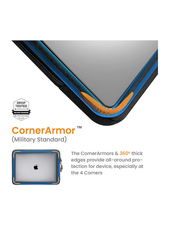 tomtoc A13 Recycled Θήκη για Laptop 16" σε Μαύρο χρώμα